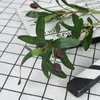 装飾的な花70 cmシミュレーションホームデコレーションポラシングプロップ花ウェディンググリーン植物3分岐6型オリーブブランチ