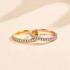 Cluster anneaux YUESHANG LEFEI Fashion Luxury Luxury Trendy Classic Moisanite Design Full Circle Ring For Charm Women S925 Silver Party Jewelry Gift