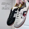 2024デザイナーカジュアルシューズJJjjound Sambaog Men Lemsheaders Leopard Print Cloud White White Black Wales Bonner Outdoorフラットスポーツランニングシューズテニストレーナー