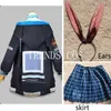 Anime Costumes Game Arknights amiya cosplay Come Female Coat Suit amiya pełny zestaw z uszami na hallown anime cosplay con Y240422
