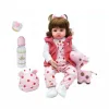 Pouettes Touet complet Body Silicone Proof Bath Touet populaire Reborn Toddler Baby Dolls Bebe Doll Reborn Gift Lifen Lifeke With Pearl Bottle