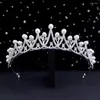 Haarclips bruid kroon accessoires sieraden ontwerp trouwjurk kristal kopstuk clip luxe tiara bruids hoofdtooi