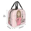 Väskor Enfermera en Apuro Doctor Nurse Lunch Bag Women Portable Cooler Thermal Isolated Lunch Box Picnic Storage Food Bento Box