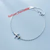 Cubic Zirconia Airplan Form Armband 925 Sterling Silver Chain Hand Zircon Armband Fina smycken för kvinnor