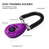 Whistles 10pcs Pet Cat Dog Training Clicker Plastic Dogs Click Trainer Aid Too Adjustable Wrist Strap Sound Key Chain Dog Whistle