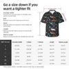 Casual shirts voor heren Mystic Forest Vacation Shirt Woodland Print Hawaiiaanse man Retro Blouses korte mouwen comfortabele ontwerptop