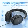Kulaklıklar Hoco W35 HIFI Ses kablosuz Bluetooth 5.3 40mm kulaklık müzik kulaklık oyunu Sport Handfree Earbud Mic Destek TF Kart Aux