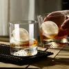 Verres à vin 2pcs iceberg Design Whisky Verre Bottom Inted Ice Mountain Whisky Tumbler Creative Party Bar Drinkware Accessoires