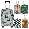 Accessories Washable Suitcase Cover Cute Dachshund Dog Travel Suitcase Protector Fits 18 to 32 Inch Luggage Zipper Closure