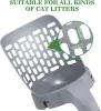 Housevriank Cat Litter Phelt Scoop avec sac de recharge pour filtre pour animaux de compagnie Picker à ordures de toilet