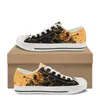 Casual Shoes Autumn Women's Classic Low Top Canvas Halloween Pumpkin Mönster utomhussporter för skolflickor