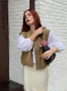 Giubbotti da donna bazaleas 2024 streetwear a doppia tasca senza maniche gilet outwear coltiva