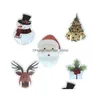 Christmas Decorations Cup Card Decoration Santa Hat Wine Glass Decor Xmas Tree Ornaments Home Party Year Gift Gc577 Drop Delivery Ga Dhshy