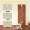 Toys Interactive Cat Feather Toys, Hanging Electric Cat Toys for Indoor Cats, Cat Teaser jouet, chaton Toys, Automatic Cat Toy