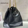 Balencig le cagole dubbel singel axelväska ny kross serie papperskorgen kedja matt kalvskinn handväska crossbody tote svart vit kvinnor unik band designer pu te7