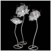 Organza ręcznie robione z maku Big Flower Wedding Road Guide Chrysanthemum DIY Dekoracja okna 50cm60cm70cm 240419