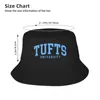 BERETS TUFTS -College Font Curved Bucket Hats Panama For Kids Bob Cool Fisherman Summer Beach Bishing Unisex Caps