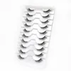 False Eyelashes 4/10 Pairs Lashes Manga 3D Clear Band Natural Look Wispy Mink Fluffy Cat Eye Pack Fake