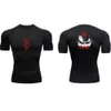 T-shirt di FIESS stampato digitale, sport alla moda abiti per asciugatura rapida, allenamento da combattimento maschile