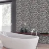 스티커를위한 육각형 기하학적 타일 욕실 부엌 벽지 방수 자체 접착제 벽 스티커 홈 장식 데칼 300x300mm