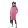 Girl Dresses Girls' Dress Autumn And Winter Plush Thickened 2024 Casual Korean Style Of Trendy Children's Hoodie