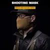 Hjälmar Taktisk skytte Half Face Balaclava Mask för CS Army Military Hunting Outdoor Riding Vandring Bekväm Bandana