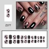 FALSE BLAGHI GLOSSA HALLOWEEN nero con fantasma facile da applicare semplici buccia per un salone di nail art professionista rifornimento