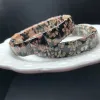 BANGGLE NATURALE Snow Flake Obsidian Bangle Corro Ciondoli fatti fatti fatti a mano Donna minerale Minerale Gioielli Amulet Gift 1PCS 12,5x12mm