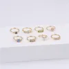 Jewelry 20 PCS Colored Crystal Zircon Nose Rings for Women Girl Nose Piercing Bendable Nostril 18K Gold Plated Nose Hoop Rings Ear