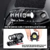 Hats WADSN Mini Tactical Flashlight for Helmet Hat Clamp Holder 20mm Picatinny Rail Mount Helmet Scout Led Light Hunting Accessories