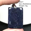 Pendants Natural Blue Blue Sapphire Jeweliy pour femmes Men Guérison Consulté Crystal Silver Stone Beads Reiki Gemstone Aaaaa