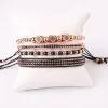 Strands Classic Design Stainless Steel Beads CZ Pave Charm Handmade Macrame Friendship Bracelet Set Men Jewelry Gift