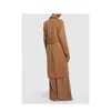 Brand Coat Women Coat Designer Coat Trendy Max Maras Womens Camel Fleece Ruffled Midi Coat