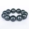 Bracelets Hetian Nephrite Jade Qingyu Dark Green Bracelet For Men Women Polishing Round 10 12 14 16 18 20mm Beads Bracelets Fine Jewelry