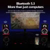 Hoparlörler Masaüstü Renkli Subwoofer Hifi Surround Sound Bluetooth Hoparlör Çok Fonksiyonel 2.0 Kanal Kablosuz Kart Bilgisayar Hoparlörü