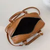 Frauen Leder Umhängetasche vielseitiger Quadrathobo -Tasche Casual Satchel Sling Bag Top Griff Pendeln x7b9#