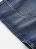 Dżinsowe szorty damskie w dużych rozmiarach Dimensional Patchwork z przyciskami Nonstretch dla otyłych kobiet do 220 funtów w 240411