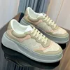 Latest Casual White Shoes Couple Style Last Version Top Layer Cow Leather Hide Fabric Silk Cow Leather Lining Original TPU Thick Sole Outdoor Training Sports Shoes