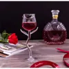 Verres créatives Rose Flower Wine Forme Gobelet Fid-Free Glass Glass Home Wedding Party Barware Drinkware Gifts 180ML