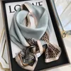 100% Pure Silk Scarf Women Long Ribbon Decoration Neckerchief Print Hairband Hijabs Bandana Scarves Foulard Female 240410