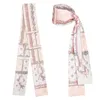 Top Designer Print Silk Scarf Headband for Women men Luxe Fashion Long Handle Bag Scarves Paris Shoulder Tote Luggage Ribbon Head Wraps turban scarf 2024 LVVV M70637