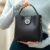 Zooler Neue volle echte Leder -Umhängetaschen tte Luxus weibliche Busin -Handtasche total Haut Fi Top Griff Geldbörsen #WG385 Z5OY #
