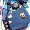 Richme Idol karta Kobiety ita torebki fi nowa jeansowa subkultura DIY Crossbody Torby na ramię harajuku koreański styl bolso mujer e5em##