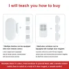 Control Wireless Door Sensor Bedroom Window Smart Siren Sound Alarm Office Hotel Garage Open Status Detector 433 92Mhz