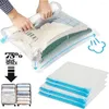 Storage Bags 4pcs Reusable Travel Compression Foldable Luggage Cruise Ship Essentials Pillows Towel Clothes Bedding