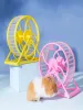 Leveranser hamster hjul husdjur jogging sport löpande hjul bur tillbehör leksaker små djur husdjur leveranser träningsrulle med stativ
