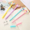 Pens 24Pcs Creative Kawaii Pens Unicorn Funny Writing Blue Ink Pen Gel School Stationery Store Fun Item Kids Girl Children Gift Thing