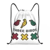 Shopping Bags Custom Ajaxs Bobs Marleys Little Birds Drawstring Backpack Men Women Lightweight Gym Sports Sackpack Sacks For Traveling