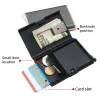 Holders Business Metal Credit ID Case Pop Up Cardholder Slim Aluminium Minimalist Wallet RFID Bank Key Card Holder Mynt Purse Men