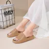 Designer Slippers Femme Summer Sandales Sandales Taille 36-41 Couleur 32